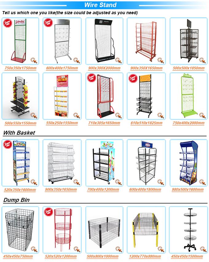 Potato Chips Floor Stand Grocery Bread Retail Display Rack