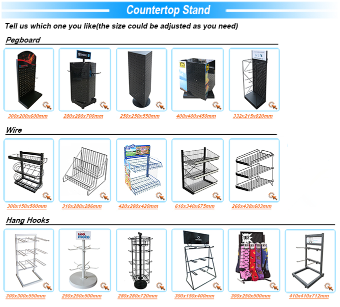 Table Top Hanging Hooks Hat Rack Counter Hook Display Stand