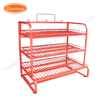 Wire Rack Retail Store Metal Counter Display Stand