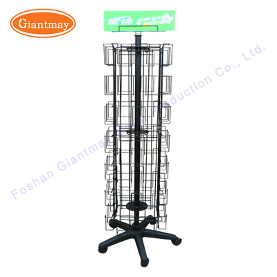56 Pockets Metal Wire Racks For Sale Greeting Card Stand