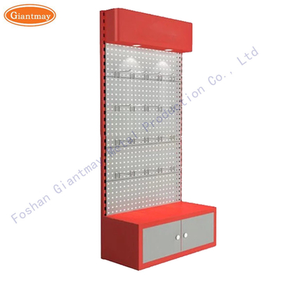 Hardware Products Display Rack Shelf with Hooks Exhibition Stand