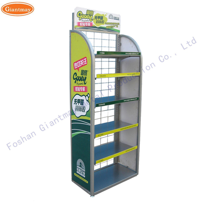 Beverage Soft Drink Stand Wire Mesh Display Racks And Stands