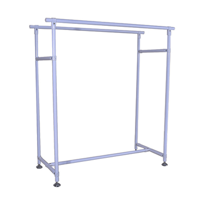 Metal Double Boutique Clothing Display Racks Floor Standing For Shops