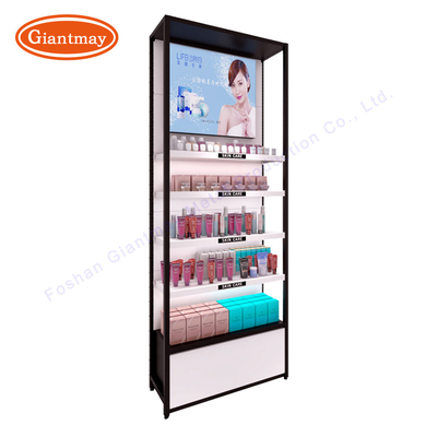 Floor Standing Beauty Eyelash Retail Makeup Display For Supermarket