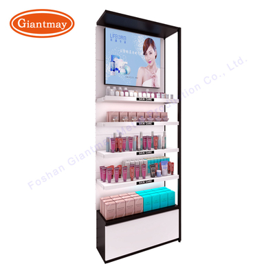Makeup Shelf Rack Shopping Mall Cosmetic Shop Display Stable Structure