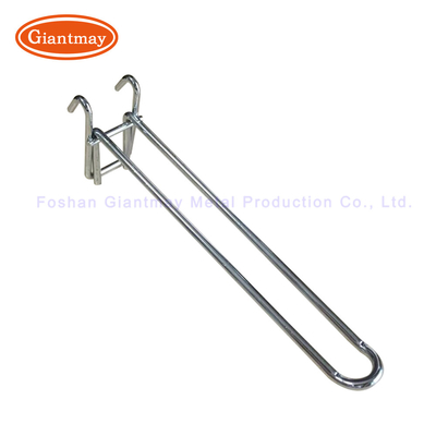 Metal White Perforate Panel Gridwall Euro Hooks Wire Rack Display Hook