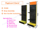Newest Free Standing Hanging Display Rack Mobile Store Steel Stand