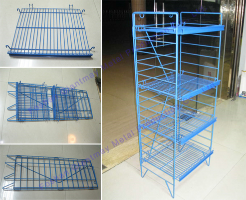 Retail Store Bread Shop Stand Wire Mesh Display Rack