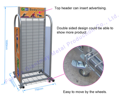 Century Factory Price Drink Stand Beverage Display Metal Wire Rack