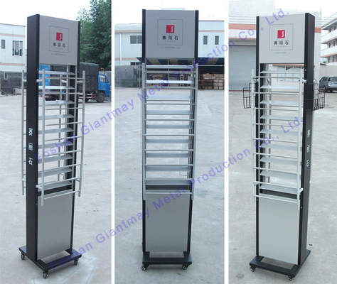 Metal Floor Stand For Showroom Ceramic Tile Display Rack