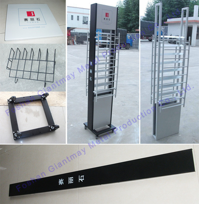 Metal Floor Stand For Showroom Ceramic Tile Display Rack