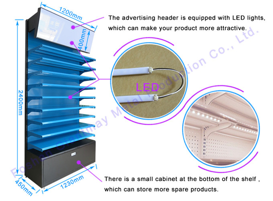 Retail Store Makeup Product Exhibition Floor Display Stand