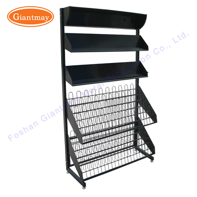 Catalogue Display Stand Wire Mesh Metal Magazine Shelf