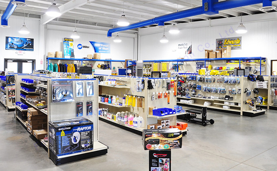 Supermarket Store Shelf Display Stand Double Side Pegboard