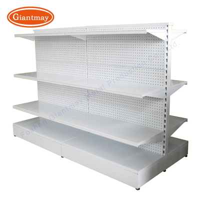 Supermarket Store Shelf Display Stand Double Side Pegboard