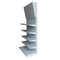 Metal Pegboard Display Rack Singel Sides 4 Tiers Stand With Shelves