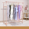 Metal Double Boutique Clothing Display Racks Floor Standing For Shops