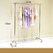 Industrial Single Pole Home Cloth Display Stand Stainless Steel Clothes Rack Easy Assembly