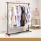 Industrial Single Pole Home Cloth Display Stand Stainless Steel Clothes Rack Easy Assembly