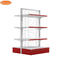 Double Sides Retail Metal Supermarket Shelf Display Racks For Groceries And Snacks