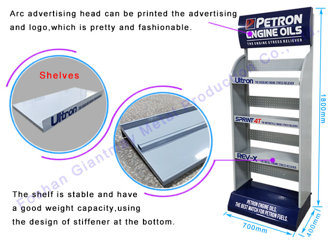 Lubricating Bottle Iron Rack Engine Stand Oil Display