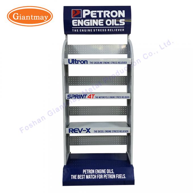 Lubricating Bottle Iron Rack Engine Stand Oil Display